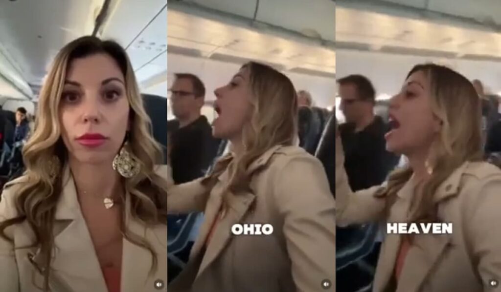 Ohio locals preached to during flight