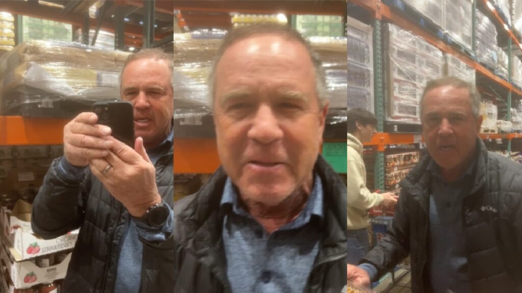 racist male karen in Costco