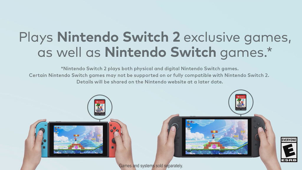 Original Nintendo Switch and Switch 2 backward compatibility confirmation