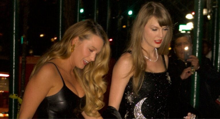 Taylor Swift and Blake Lively during night out