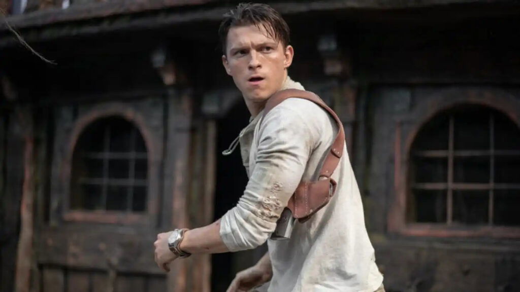 Tom Holland in the Uncharted movie