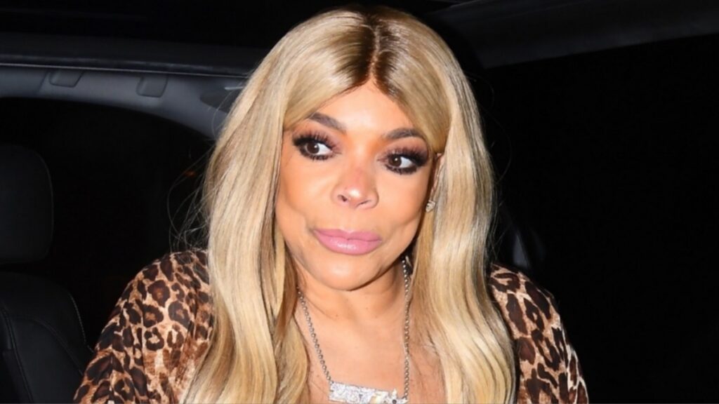 Wendy Williams in animal print coat