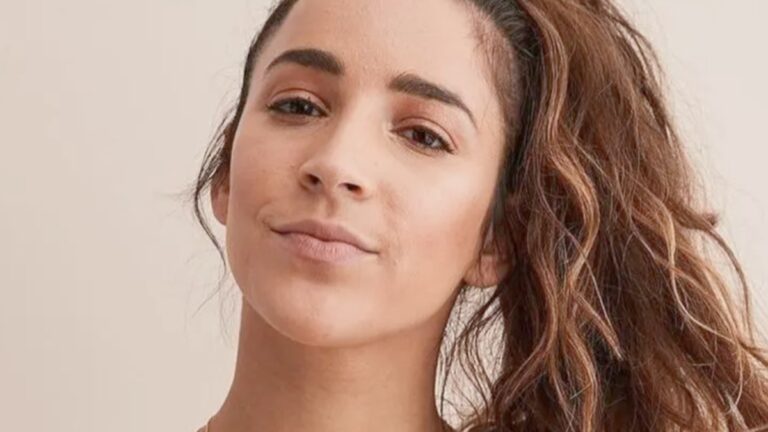 Aly Raisman smiles close up