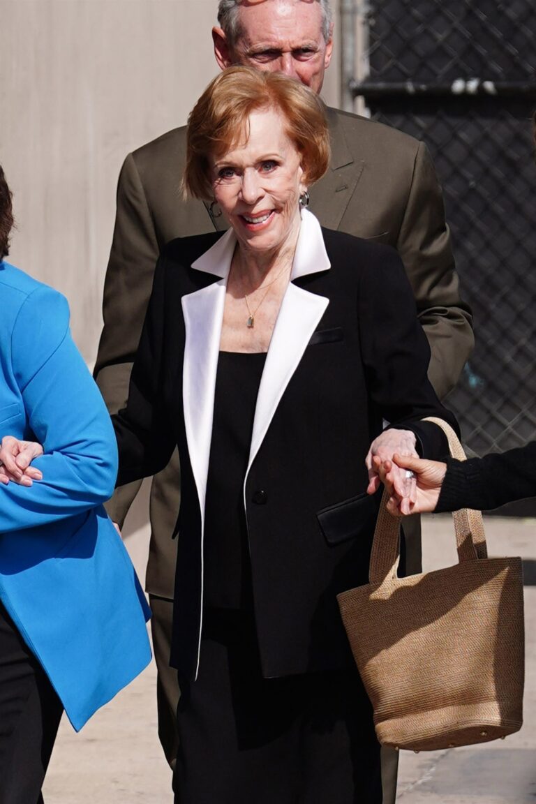 Carol Burnett arrives at Jimmy Kimmel Live! in Hollywood