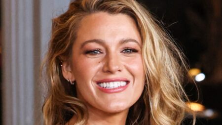 Blake Lively smiles close up