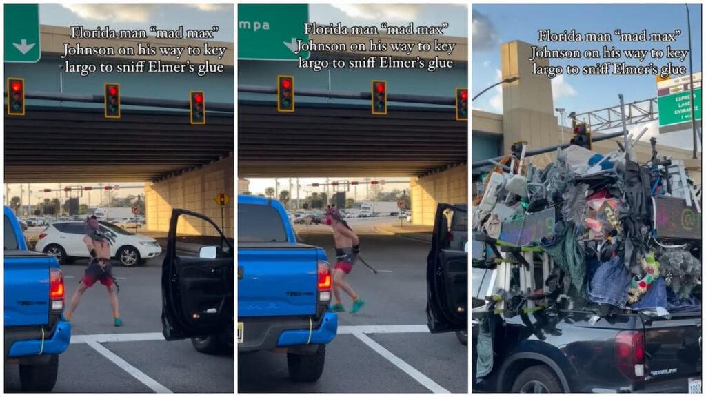 California Man shows off dance moves and bizarre vehicle