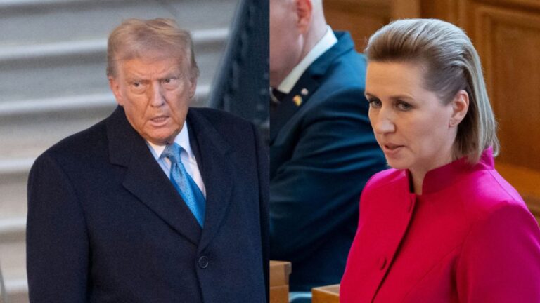 Donald Trump Mette Frederiksen