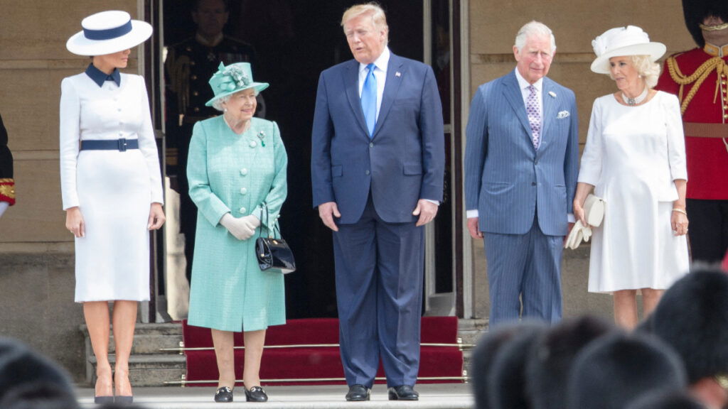 Donald Trump's first State visit to Queen Elizabeth II.