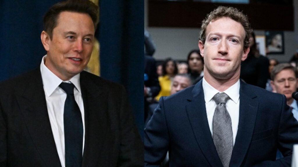 Photo of Elon Musk and Mark Zuckerberg