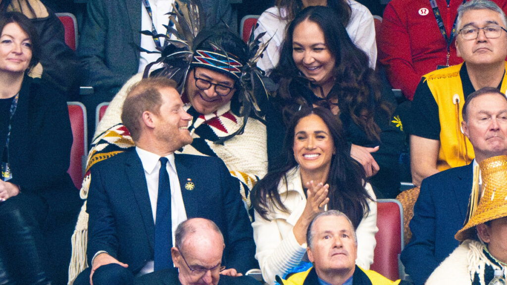 Prince Harry, Duke of Sussex, Meghan Markle, Duchess of Sussex at the Opening Ceremony in BC Place Stadium at the start of Invictus Games Vancouver Whistler 2025 in Canada.