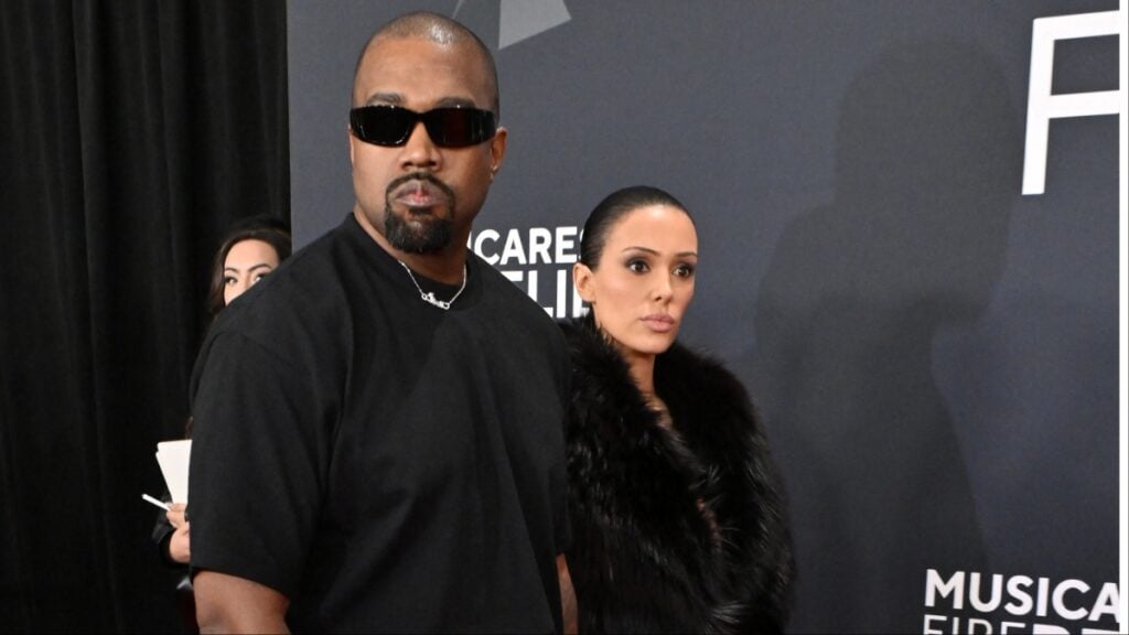 Kanye West and Bianca Censori at the 2025 Grammys