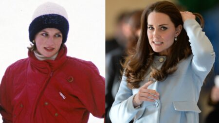 Kate Middleton and Princess Diana photo merge.