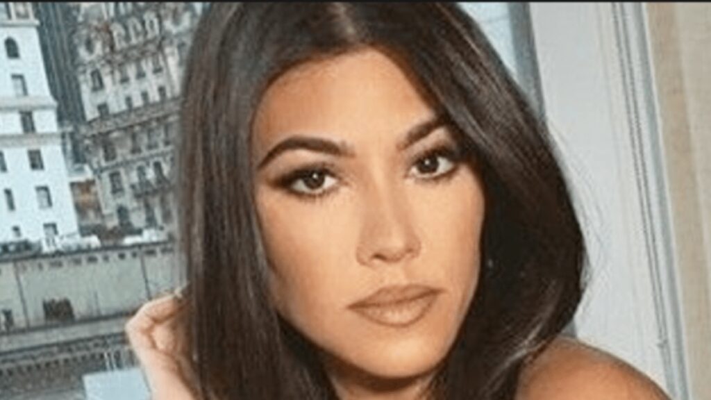 Kourtney Kardashian close up