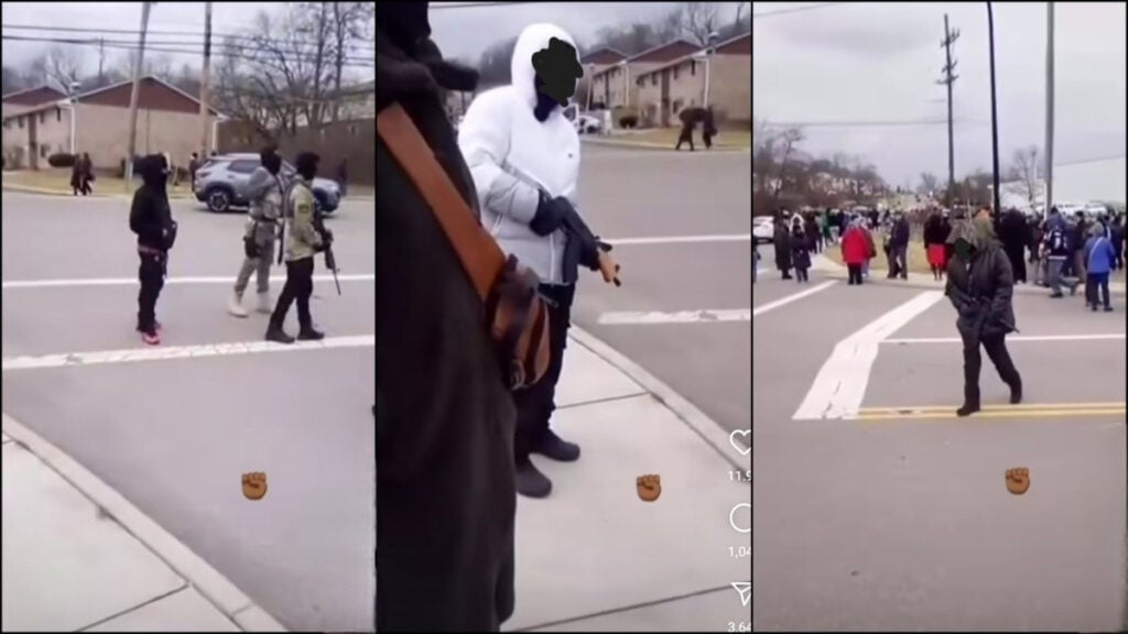 Lincoln Heights residents patrol the city with weapons to defend the community from further Nazi invasions