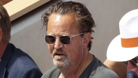 Matthew Perry at Roland Garros 2023 tournament