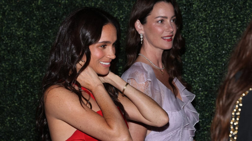 Meghan Markle and best friend Kelly McKee Zajfen at a Children's Hospital Los Angeles event 2024.