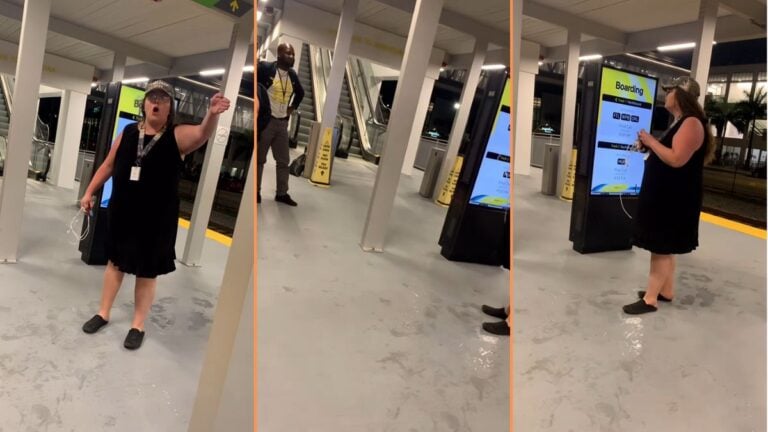 Miami Karen Crashes Out After Missing Last Brightline Train Home 'The Usual Suspects!'