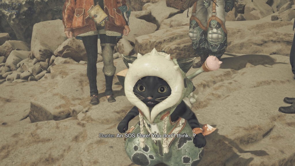 Monster Hunter Wilds Palico with Chatacabra outfit