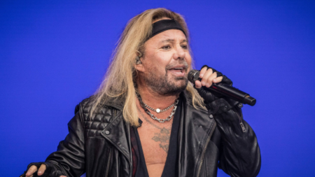 Motley Crue Frontman Vince Neil Performing