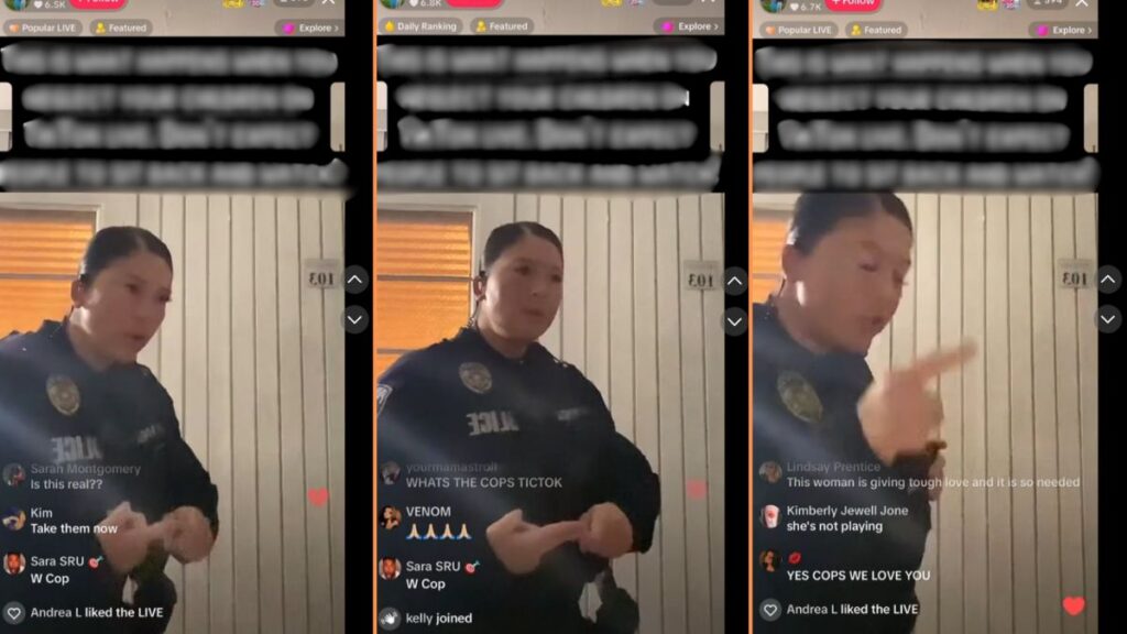 Police Appear on LA TikToker Ape's Live After Calls from Concerned Viewers 'This Police Officer is a MOOD!'