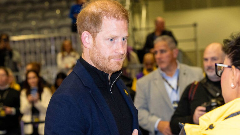 Prince Harry, Duke of Sussex at Wheelchair Basketball in Vancouver Convention Centre during Invictus Games Vancouver Whistler 2025 in Canada.