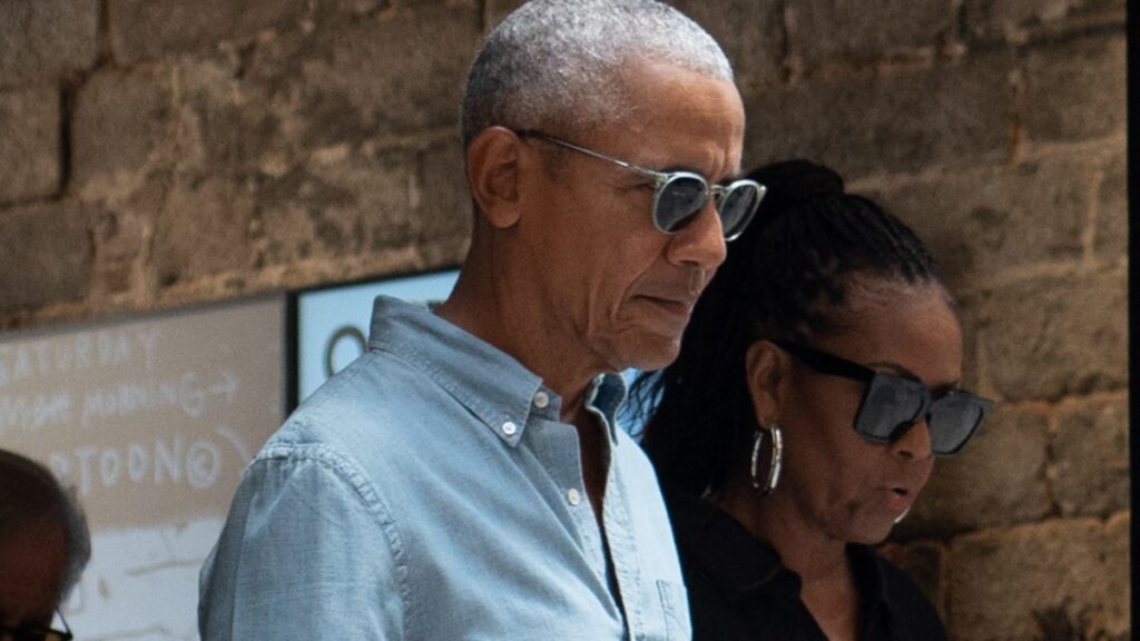 Barack Obama and wife Michelle in Italy