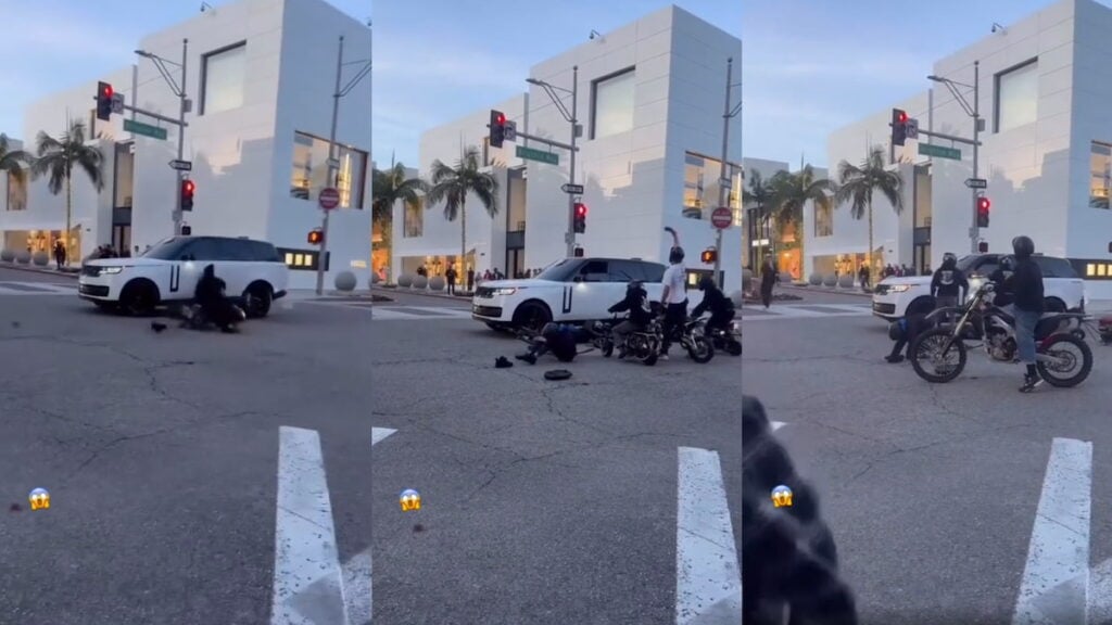 California moped gang crash