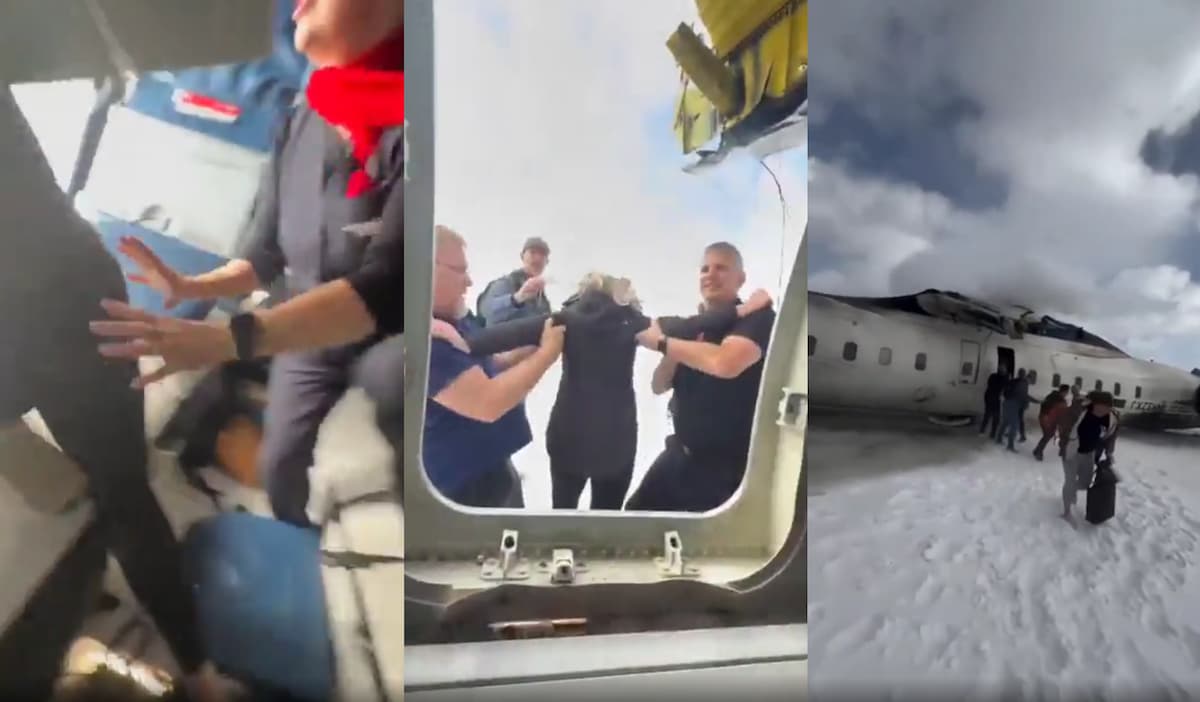 New Footage Shows ‘Crazy’ Minneapolis Delta Airlines Crash Survivor Being Told to Put Phone Away While Escaping