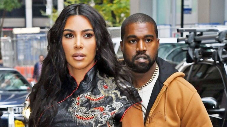 Kim Kardashian and Kanye West.