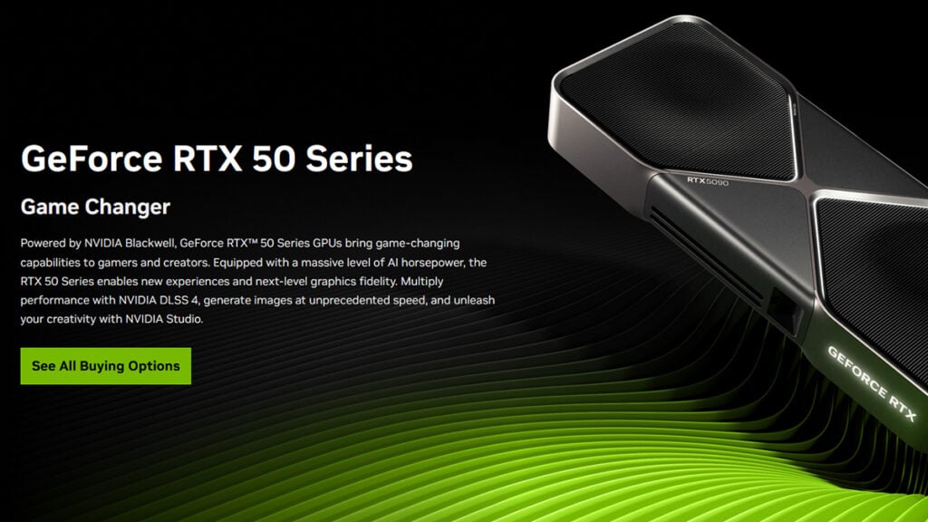 RTX 50 Series GPU from Nvidia