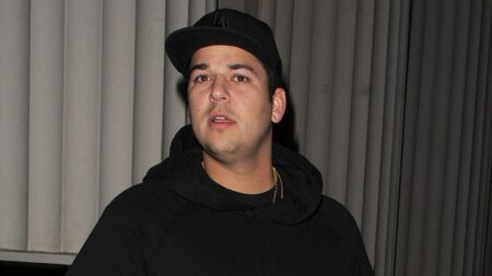 Rob Kardashian during an outing.