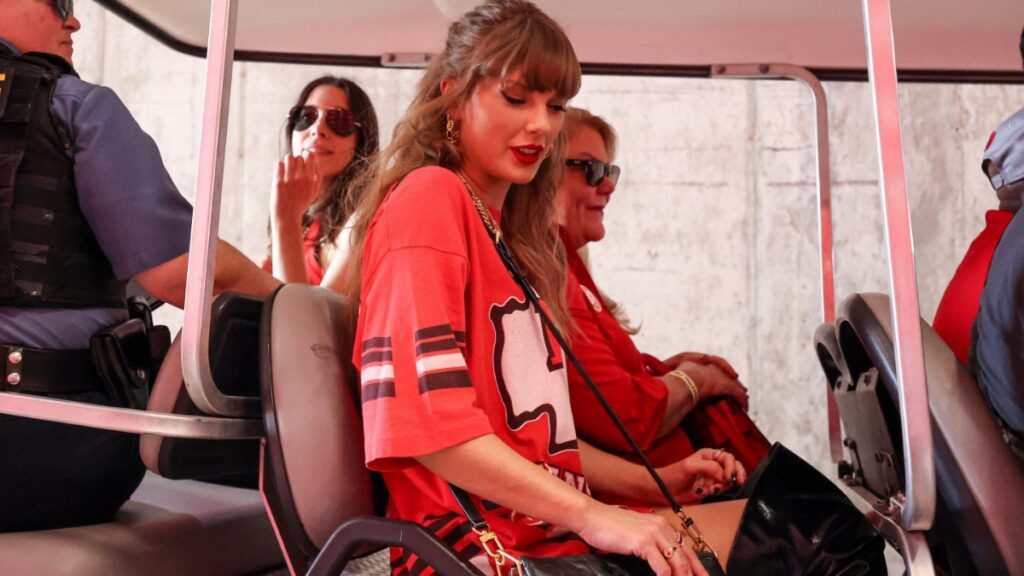 Taylor Swift at an NFL game