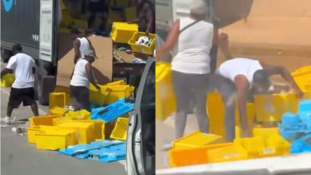 ‘Incredibly Trashy’ People Ransack Broken Down Amazon Truck in Texas: 'Not a Fan of Amazon but Also Not a Fan of Thieves'