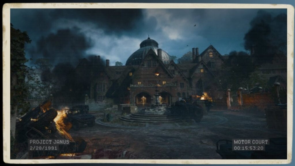 The Mansion BO6 Zombies map