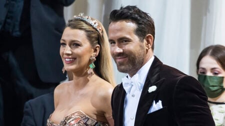 Blake Lively and Ryan Reynolds attend the 2022 Met Gala Celebrating "In America: An Anthology Of Fashion" in New York City