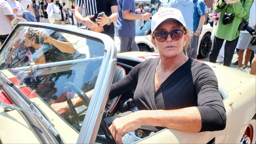 Caitlyn Jenner at a car show