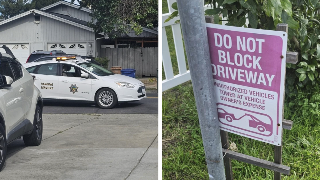 California Police Leaves Parking Services Car Unattended, Ironically Blocks Resident's Driveway