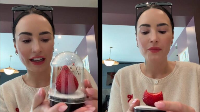 Demi Lovato Erewhon Strawberry