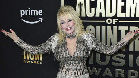 Dolly Parton attends the 58th Annual Academy of Country Music Awards