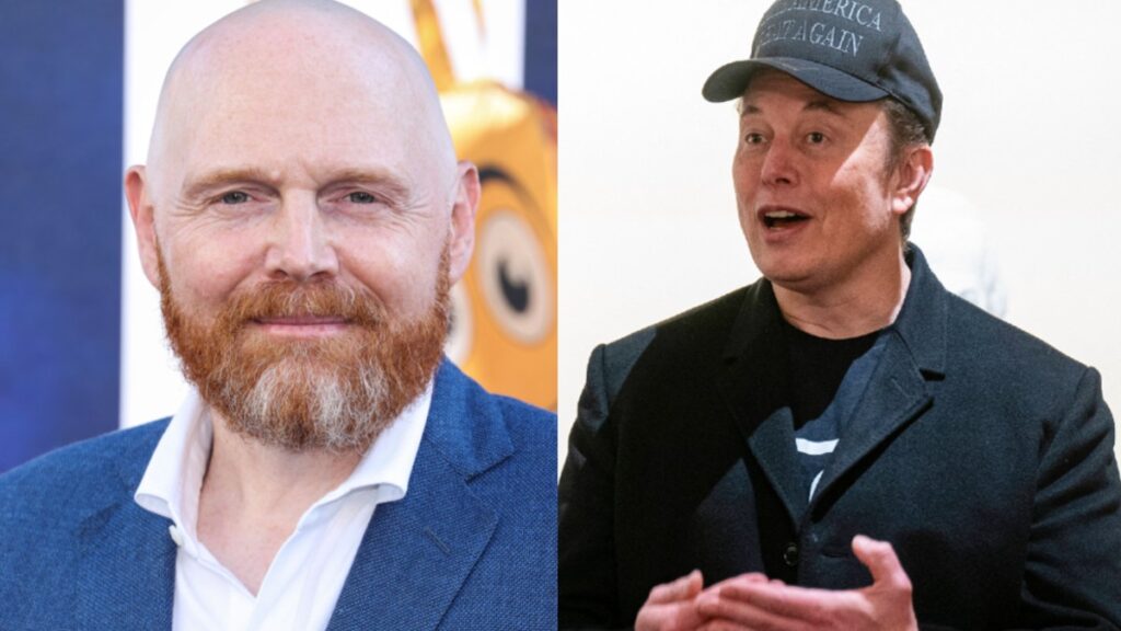 Bill Burr and Elon Musk photo merge.