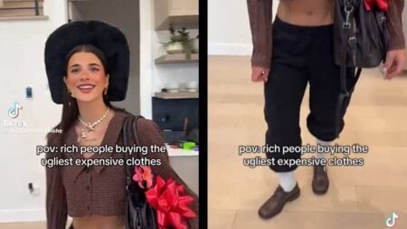 Influencer mocking Expensive Brand