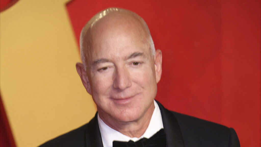 Jeff Bezos at the 2024 Vanity Fair Oscar Party