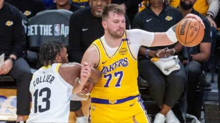 Luka Doncic during Lakers vs. Jazz