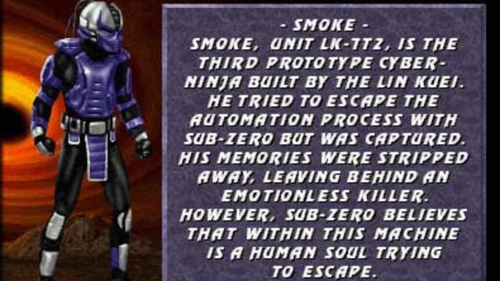 MK3 Smoke character description screen