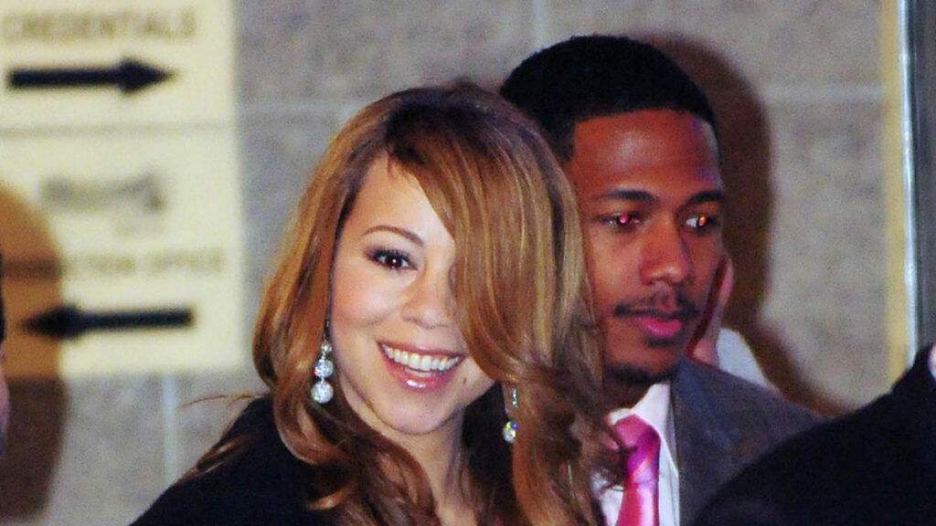 Mariah Carey and Nick Cannon at Grammy event