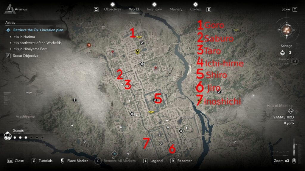 The Twisted Tree Members Locations