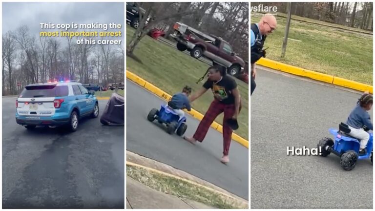 Virginia Police Officer pulls over toddler