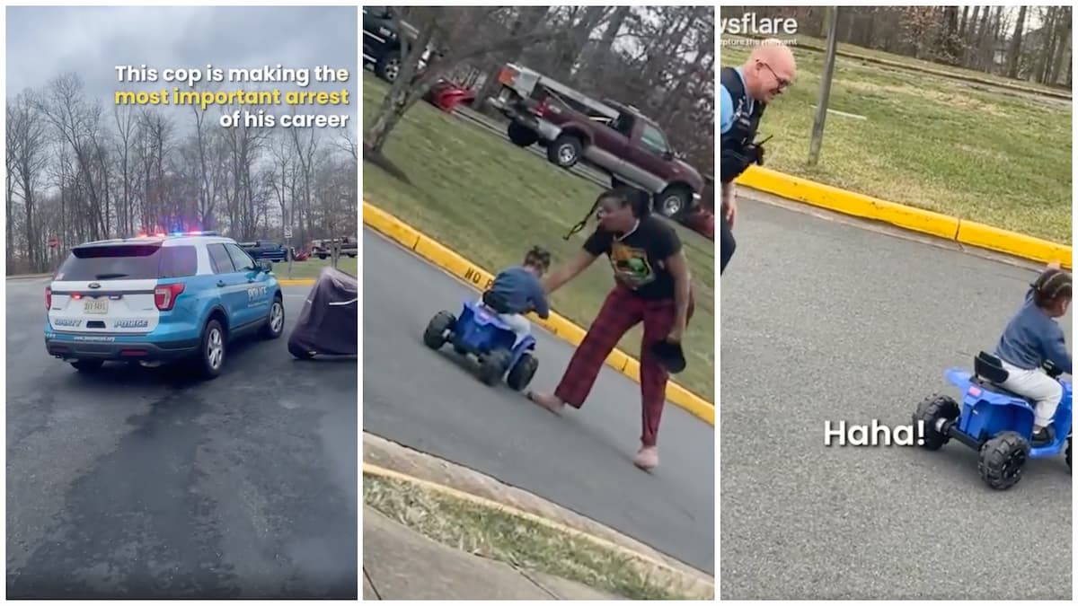 Virginia Police Officer Pulls Over a Toddler in Wholesome Clip: ‘Can I See Your Driver’s Licence and Registration?’