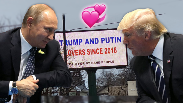 Wisconsin Billboard Rented by 'Sane People' Calls Trump and Putin 'Lovers Since 2016'