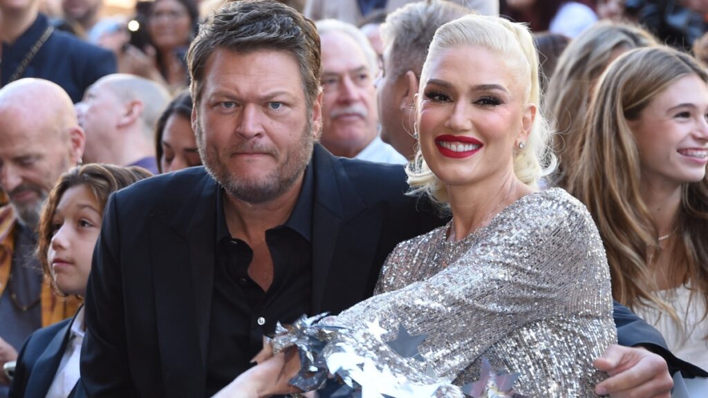 Blake Shelton and Gwen Stefani at an event.